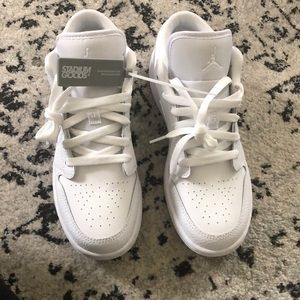 Jordan’s Triple White YOUTH size